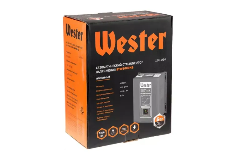 Стабилизатор напряжения WESTER STW5000NS купить в Нижневартовске