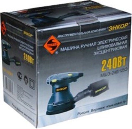 Шлифмашина эксцентриковая ЭНКОР МШЭ-240/125Э 1/4 шт. 50301 купить в Нижневартовске