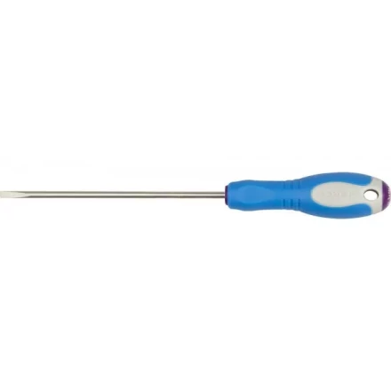 Отвертка ЗУБР, Cr-V сталь, трехкомпонентная рукоятка, цветовая индикация типа шлица, SL, 3,0x100мм 25251-3.0-100 купить в Нижневартовске