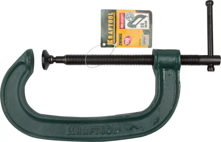 Струбцина KRAFTOOL "EXPERT", высокопрочный чугун с шаровидным графитом, 6"/150 мм 32229-150 купить в Нижневартовске