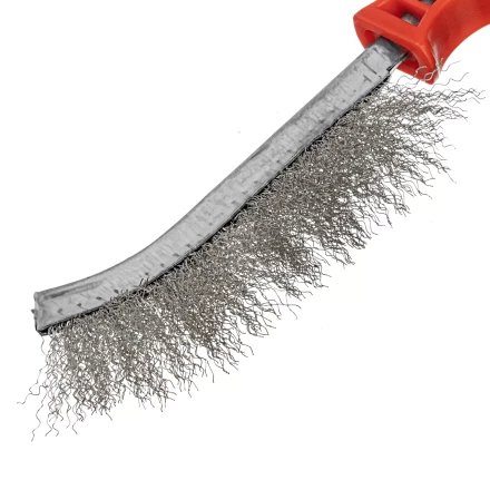 Щетка металлическая фосфатированная, пластиковая ручка Matrix 748325 купить в Нижневартовске