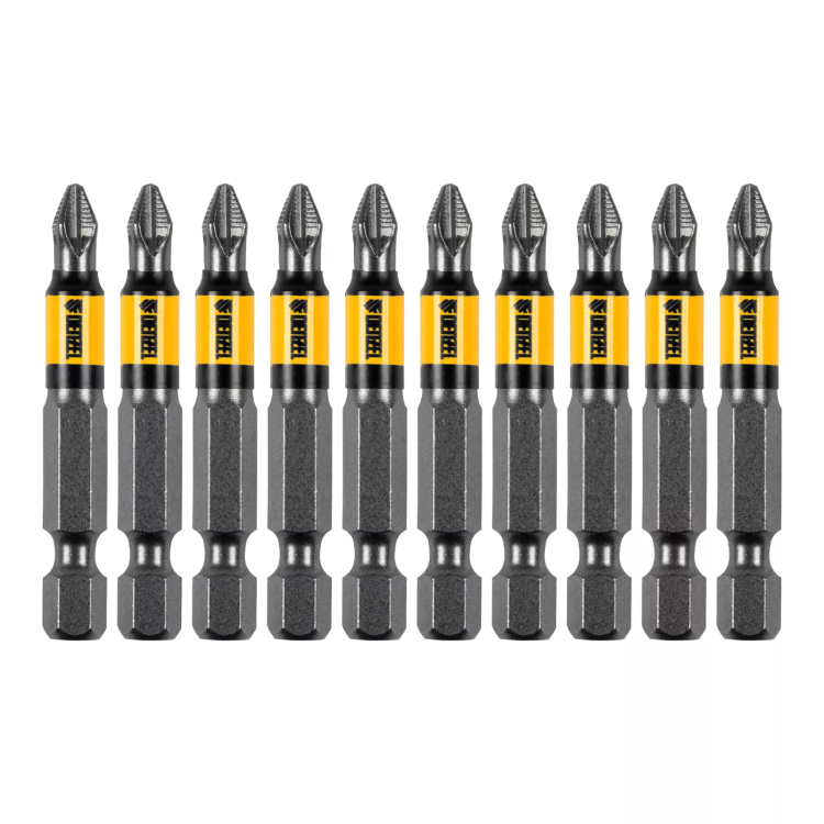 Бита PH2х50, сталь S2, цилиндр., 10 шт. Е 6,3 Denzel 11641 купить в Нижневартовске