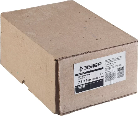 Гвозди ЗУБР "МАСТЕР" винтовые оцинкованные чертеж № 7811-7335, 2,8х40мм, 5кг 305270-28-040 купить в Нижневартовске