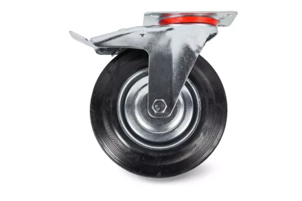 Колесо поворотное резина SCb 93 75 мм с тормозом (F) 1003650 купить в Нижневартовске