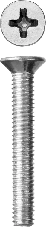 Винт DIN 965, M6 x 30 мм, 7 шт, кл. пр. 4.8, оцинкованный, ЗУБР 303116-06-030 купить в Нижневартовске