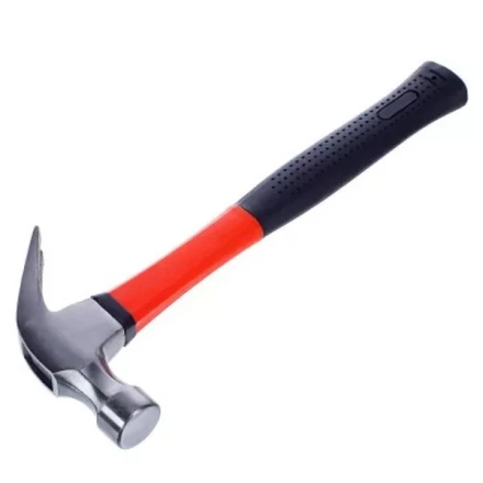 Молоток-гвоздодёр 450г фибергласовая двухкомпонентная ручка магнит Вихрь купить в Нижневартовске