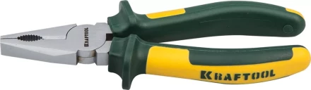 Плоскогубцы KRAFTOOL"KRAFT-MAX"комб,Cr-Mo,маслобензост двухкомп рукоятки,шарнирное соединение с повыш износост,200мм 22011-1-20 купить в Нижневартовске
