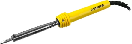 Паяльник с пластмассовой рукояткой и долговечным жалом, STAYER "MASTER" MAXTerm, 55305-60, 60 Вт, клин 55305-60 купить в Нижневартовске