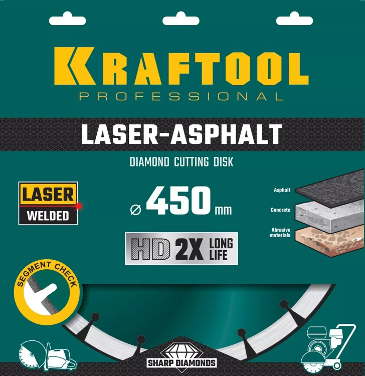 Диски алмазные отрезные для бетонорезов и швонарезчиков ASPHALT 36687-450 купить в Нижневартовске