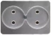 Розетка СВЕТОЗАР "ГАММА" без заземления, двойная, без вставки и рамки, цвет светло-серый металлик, 16А/~250В SV-54102-SM купить в Нижневартовске