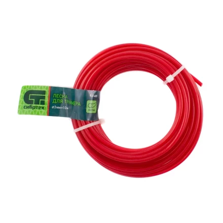 Леска для триммера круглая, 3.0 мм х 10 м, Россия Сибртех 961485 купить в Нижневартовске