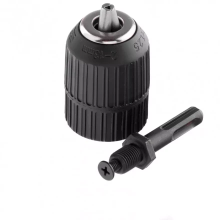 Патрон для дрели БЗП 2-13 мм М12 х 1,25 адаптер SDS Plus .Сибртех 168147 купить в Нижневартовске