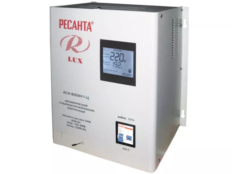 Стабилизатор АСН-8000 Н/1-Ц Ресанта Lux купить в Нижневартовске