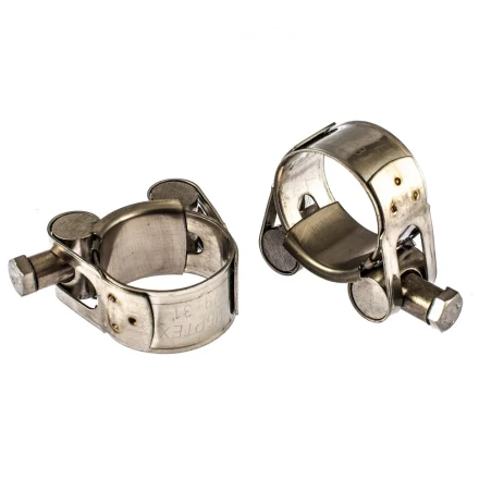 Хомуты металлические силовые 29-31 мм ширина 20 мм шарнирный W4 2 шт Сибртех 475113 купить в Нижневартовске