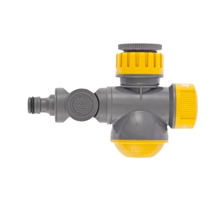 Соединитель для крана с внутренней резьбой 1/2" - 3/4" с переключателем и шарниром PALISAD LUXE 66253 купить в Нижневартовске