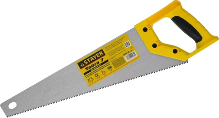 Ножовка универсальная (пила) "Тайга-7", 400мм,7TPI, закаленный зуб, рез вдоль и поперек волокон, для средн заготовок, фанеры, ДСП,МДФ, STAYER 15050-40_z02 купить в Нижневартовске