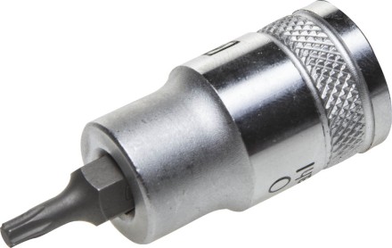Торцовая бита-головка KRAFTOOL &quot;INDUSTRIE QUALITAT&quot;, материал S2, TORX, сатинированная, 1/2&quot;, Т20 27905-20_z01 купить в Нижневартовске