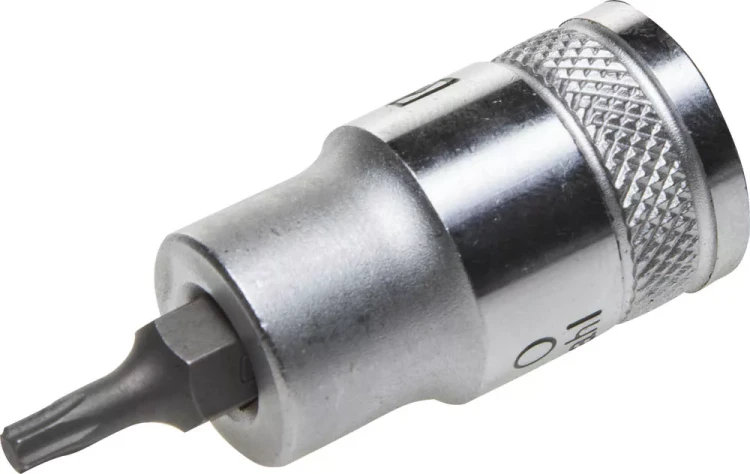 Торцовая бита-головка KRAFTOOL "INDUSTRIE QUALITAT", материал S2, TORX, сатинированная, 1/2", Т20 27905-20_z01 купить в Нижневартовске