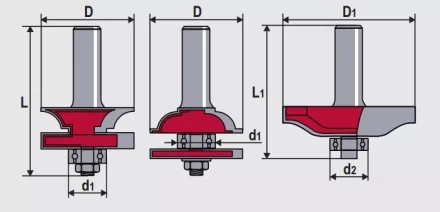 Набор фрез контурно-проф + панельная 3шт Кратон 1 09 01 010 купить в Нижневартовске