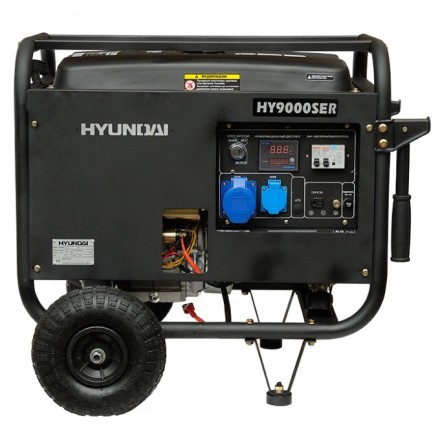 Бензогенератор Hyundai HY 9000SER + колеса купить в Нижневартовске