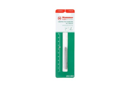 Сверло по плитке HAMMER Ф5х63мм (DR GL 5,0мм*61мм) купить в Нижневартовске