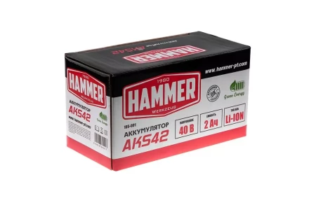 Аккумулятор HAMMER AKS42 (40В 2Ач Li-ion) купить в Нижневартовске