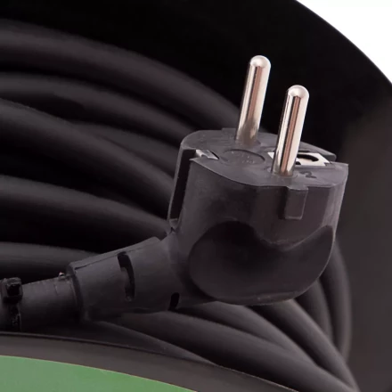 Удлинитель силовой 50 м, 16А, тип УХз16, КГ 3 x 1.5 мм, на стальной катушке, 4 розетки Сибртех 95877 купить в Нижневартовске