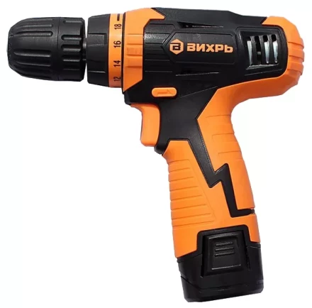 Дрель-шуруповерт аккумуляторная ВИХРЬ ДА-12Л-2К купить в Нижневартовске