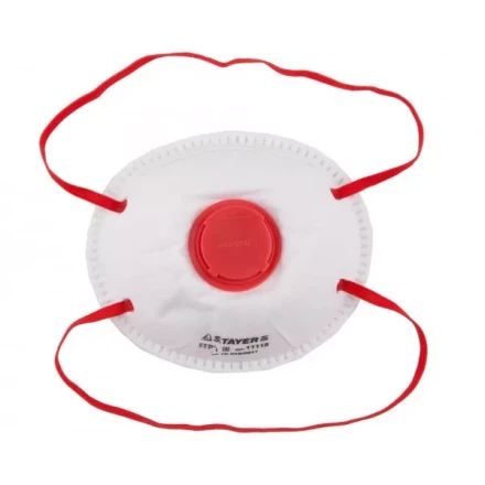 Полумаска фильтрующая STAYER "MASTER" коническая, с клапаном, многослойная, класс защиты FFP1 11118 купить в Нижневартовске