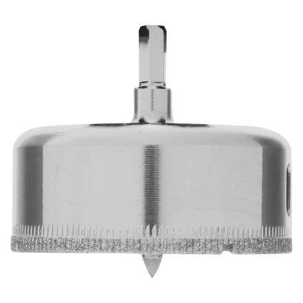 Сверло по керамической плитке и стеклу Сибртех, 68 х 55 мм, шестигранный хвостовик, с центрующим сверлом купить в Нижневартовске