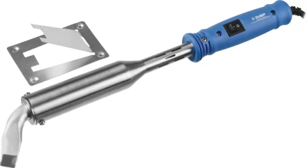 Паяльник ЗУБР "ПРОФЕССИОНАЛ", с выключателем, пластмассовой рукояткой и долговечным жалом, 300Вт, клин 55301-300 купить в Нижневартовске