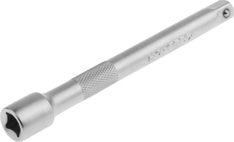 Удлинитель ЗУБР "МАСТЕР" для торцовых головок (1/4"), Cr-V, хроматированное покрытие, 100мм 27722-100 купить в Нижневартовске