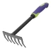 Грабли 6-зубые Palisad, 110х300 мм, стальные, обрезиненная эргономичная рукоятка, LSR1, 62061 купить в Нижневартовске
