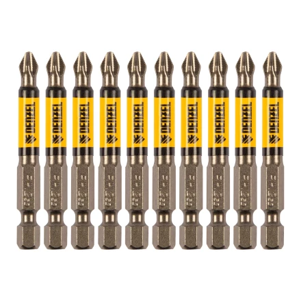 Бита PH2х60, сталь S2, цилиндр., 10 шт. Е 6,3 Denzel 11642 купить в Нижневартовске