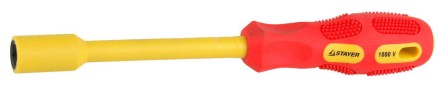 Отвертка STAYER &quot;INSULATED&quot; MAX-GRIP диэлектрич, Cr-V, HEX 11x125мм 25829-11-125 G купить в Нижневартовске