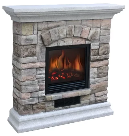 Электрокамин-камин электрический каминокомплект ELECTROLUX EFP/S 2018SBS светлый камень купить в Нижневартовске