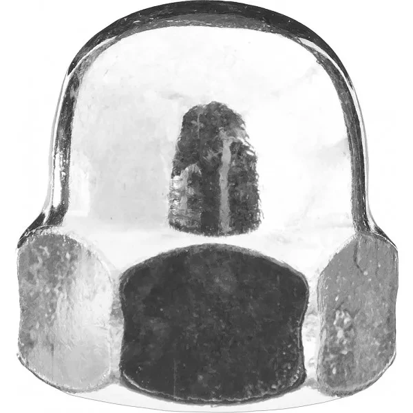 Гайка ЗУБР колпачковая DIN 1587, оцинкованная,  M8, ТФ6, 3 шт. 4-303686-08 купить в Нижневартовске