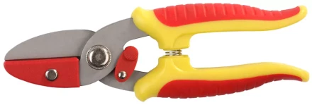 Секатор GRINDA "МИНИ" с 2-комп. ручками, с упорной наковальней, макс. диаметр реза - 8мм, 175мм 8-423285 купить в Нижневартовске