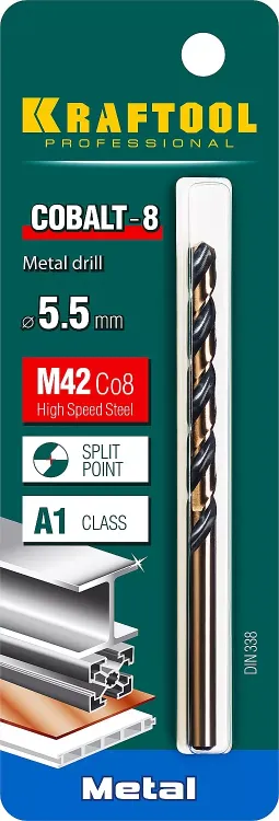Сверла по металлу HSS-Co 29656-5.5 купить в Нижневартовске