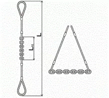 Строп комбинированный 0.7 т L=3 м L цепи=1.2 м заплет купить в Нижневартовске