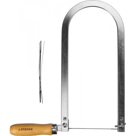 Лобзик STAYER &quot;MASTER&quot;, деревянная ручка, 130х250мм без полотен 1530-25_z01 купить в Нижневартовске