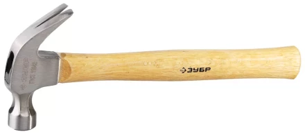 Молоток-гвоздодер ЗУБР кованый, с деревянной рукояткой, 450г 20237-450 купить в Нижневартовске