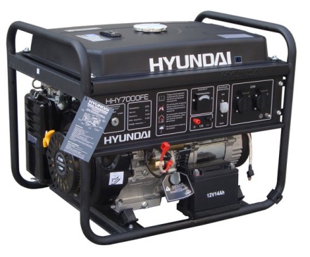Бензогенератор Hyundai HHY 7000FЕ ATS + колеса купить в Нижневартовске
