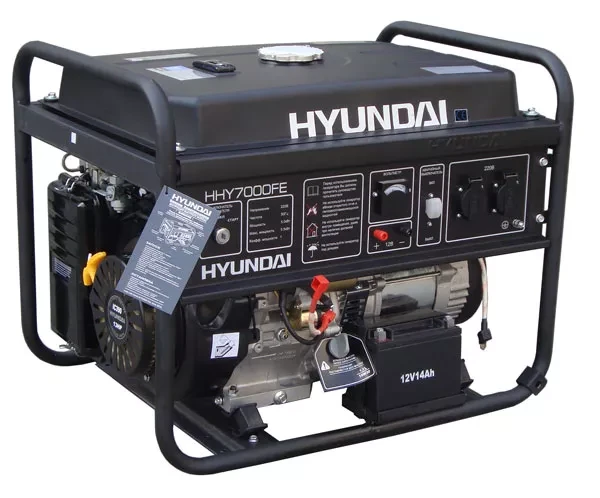 Бензогенератор Hyundai HHY 7000FЕ ATS + колеса купить в Нижневартовске