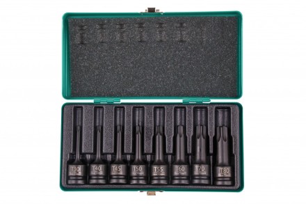 Набор ударных торцевых головок TORX 1/2&quot;,  в кейсе 8 шт Stels 13999 купить в Нижневартовске