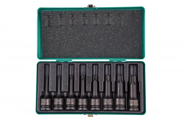 Набор ударных торцевых головок TORX 1/2",  в кейсе 8 шт Stels 13999 купить в Нижневартовске