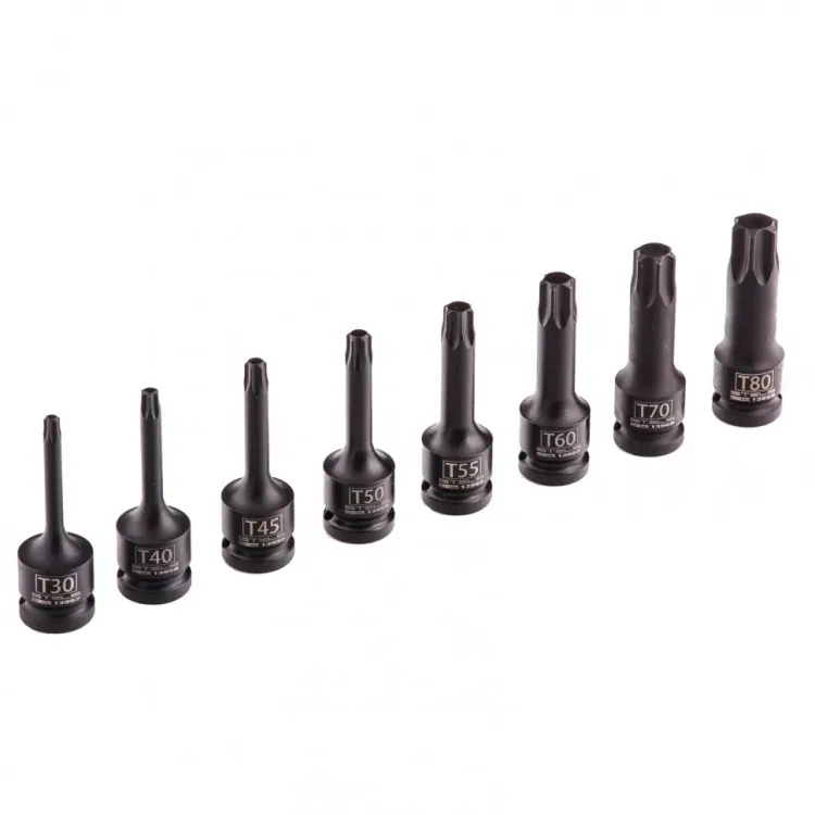 Набор ударных торцевых головок TORX 1/2",  в кейсе 8 шт Stels 13999 купить в Нижневартовске