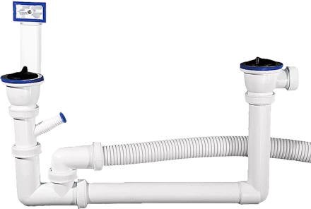 Колбовые сифоны для двухместной мойки серия МАСТЕР купить в Нижневартовске