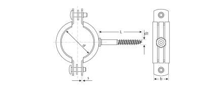 Хомуты трубные с шурупом промфасовка серия ЭКСПЕРТ купить в Нижневартовске