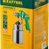 Краскопульт пневматический KRAFTOOL AirKraft, HVLP, с нижним бачком, 1,4мм 06520-1.4 купить в Нижневартовске